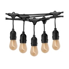 Luminario decorativo para exteriores tipo guirnalda 10W 10 metros luz cálida 3 000K