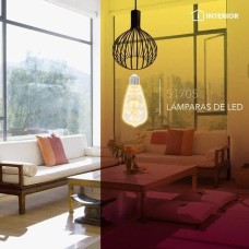 Bulbo tipo ST64 de LED tipo vintage de 2W base E26 luz cálida 2 300K